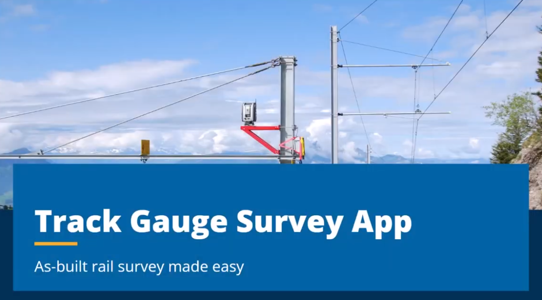 "Use the Railway Track Gauge Survey App to Measure Track Geometry in
