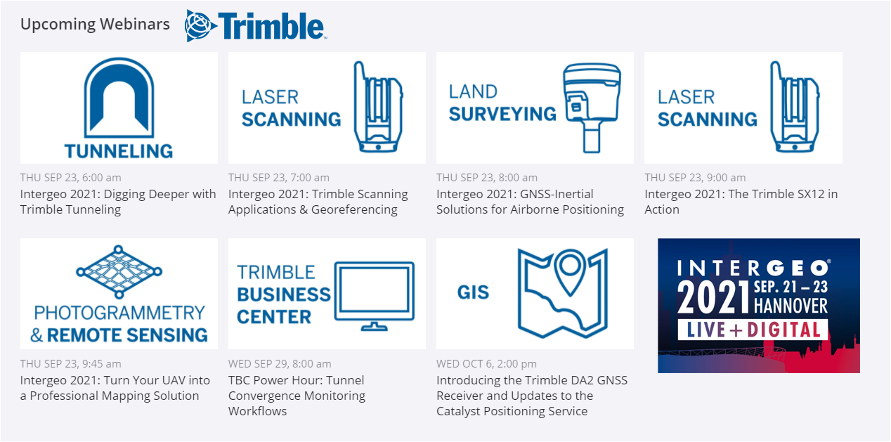 REMINDER Don't to Checkout These Great Trimble Webinars from