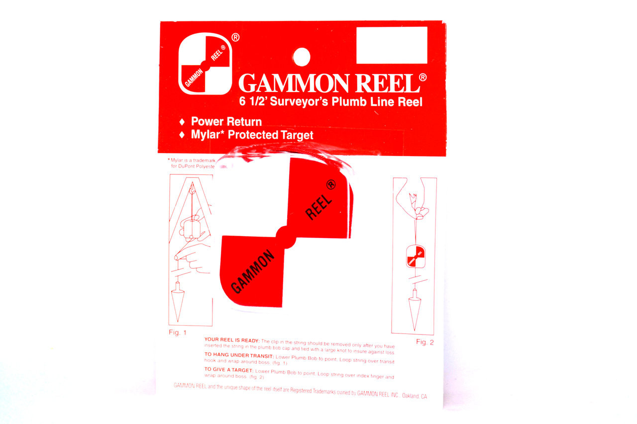 NEW 6.5' GAMMON REEL White and Orange Target 
