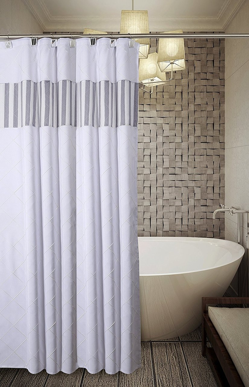 Quilted Mirror Shower Curtain The Linen Shop