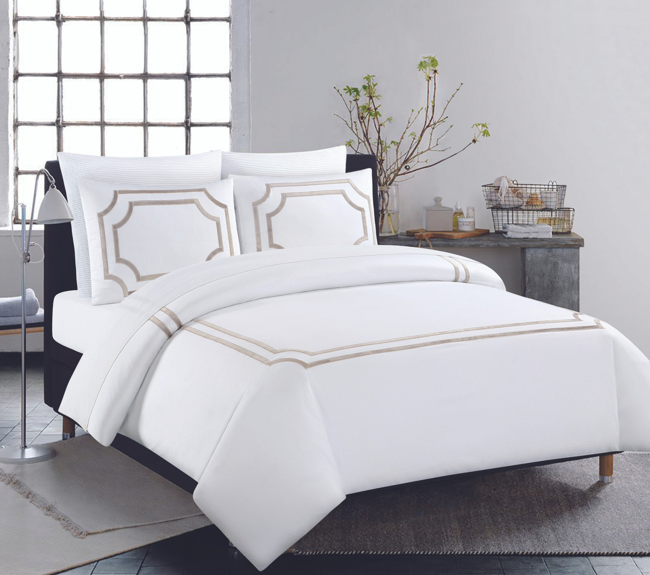 Montage Taupe Linen Set The Linen Shop