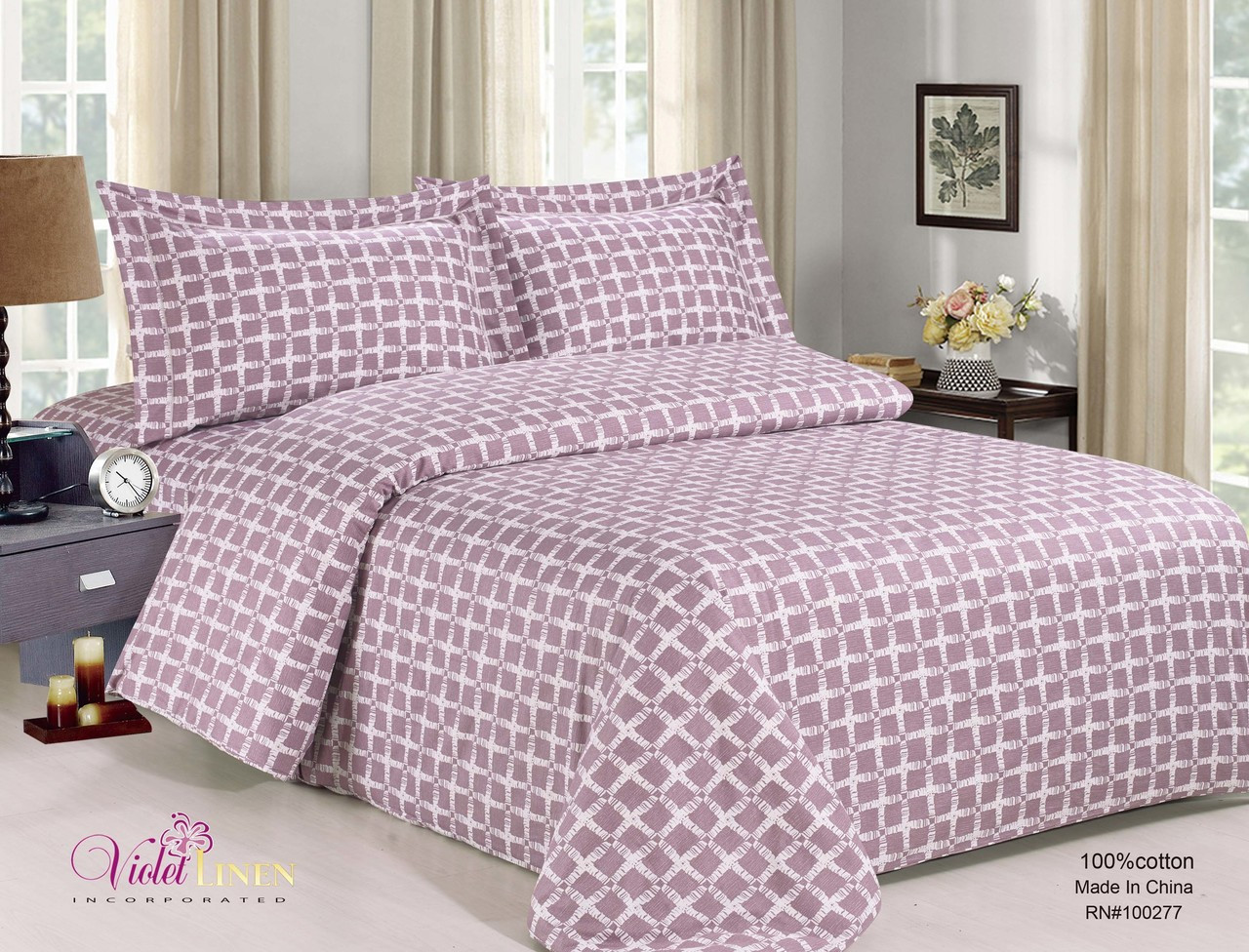 French Dusty Rose Linen Set The Linen Shop