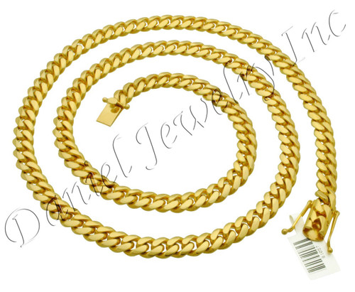 9mm Miami Cuban Link 14k Chain