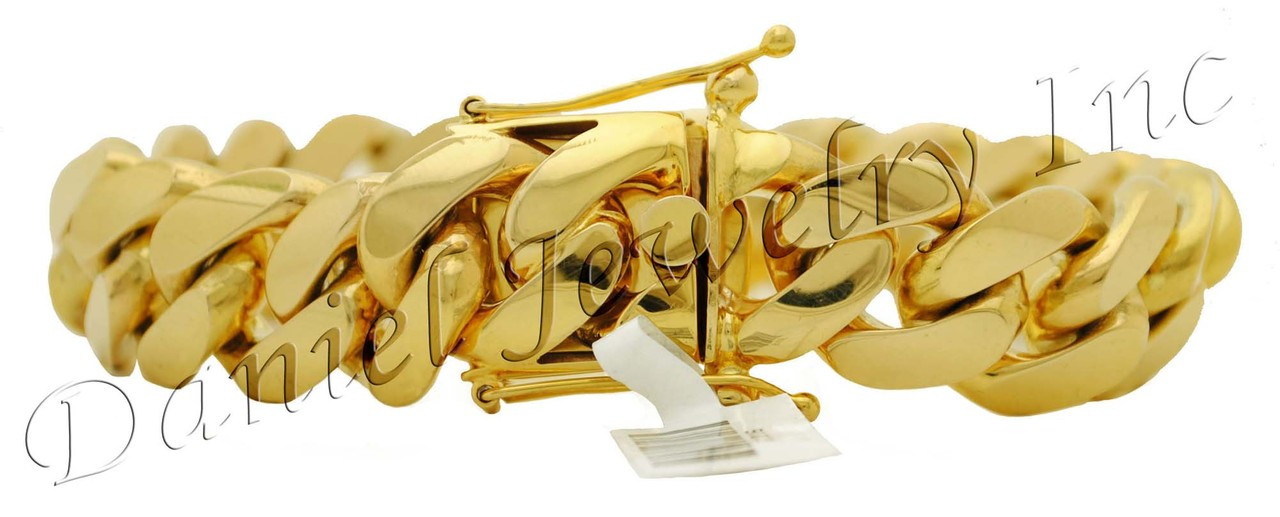 16mm Miami Cuban Link 14k Bracelet