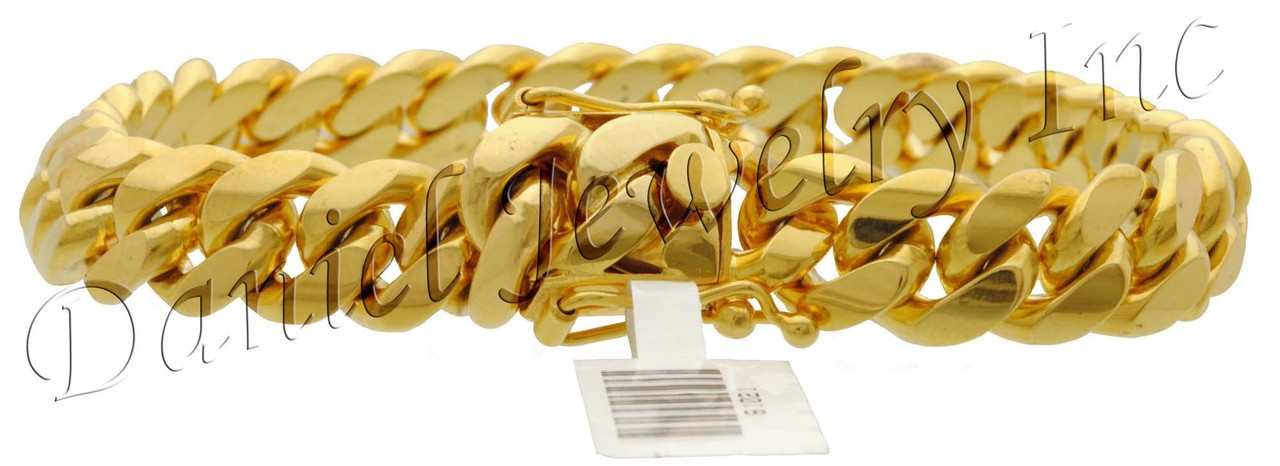 11mm Miami Cuban Link 10k Braceelt