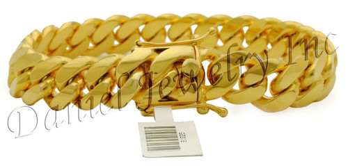 13mm Miami Cuban Link 18k Bracelet