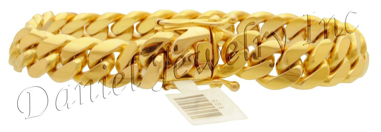 12mm Miami Cuban Link 18k Bracelet