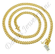 8mm Miami Cuban Link 18k Chain