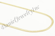 2mm Miami Cuban Link 14k Solid Chain
