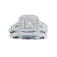New Bridal Ladies 2.01ct Diamond Wedding Ring White Gold 14k