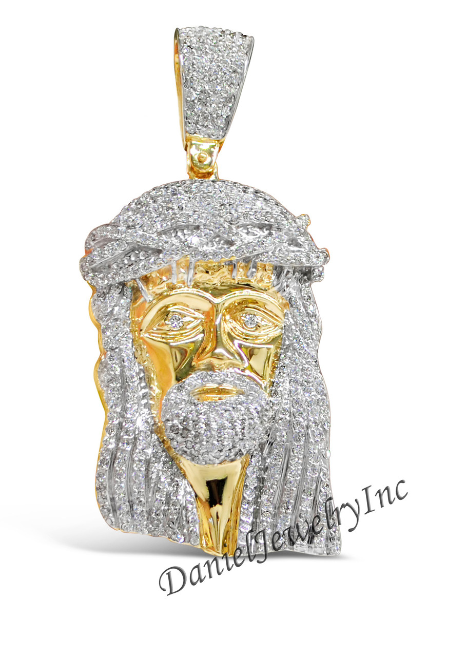 Jesus Piece Face Yellow 14k 10.10ct 