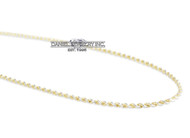 2.5mm Prism Rope Solid Diamond Cut Chain 14k gold
