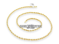 5mm Rope Solid Diamond Cut Chain 10k gold