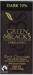 Green & Black's, Organic Chocolate Bar, 70% Cocoa, 3.5 oz