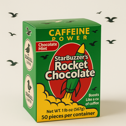 50 Count Mint Rocket Chocolate Box