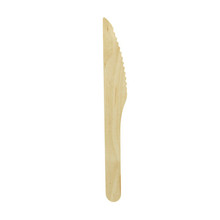 "WOODSY" Wooden Knife L:6.5in - 24pcs/pack