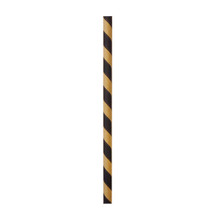 Gold & Black Striped Paper Straws Dia:0.23in L:8.3in - 25pcs/pack