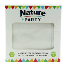 Luxury Sweet Cream Cotton Cocktail Napkin L:7.9 x W:7.9in - 20pcs/pack
