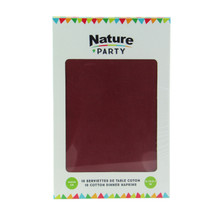 Luxury Red Wine Cotton Table Napkin L:15.8 x W:15.8in - 10pcs/pack