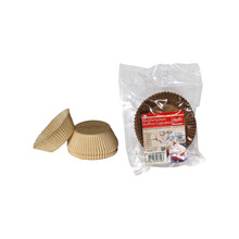 Nature's Party: Nature kraft/brown baking cases L:1.97in W:0.98in - 60 pcs