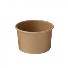 Kraft paper cup for hot and cold food 3oz D:2.91in H:1.77in - 10 pcs