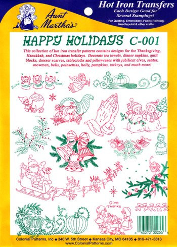 Aunt Martha's C60 Happy Holidays Colonial Patterns Inc New Colonial Patterns Aunt Martha's C60 Happy Holidays Colonial Patterns Inc New Colonial Patterns