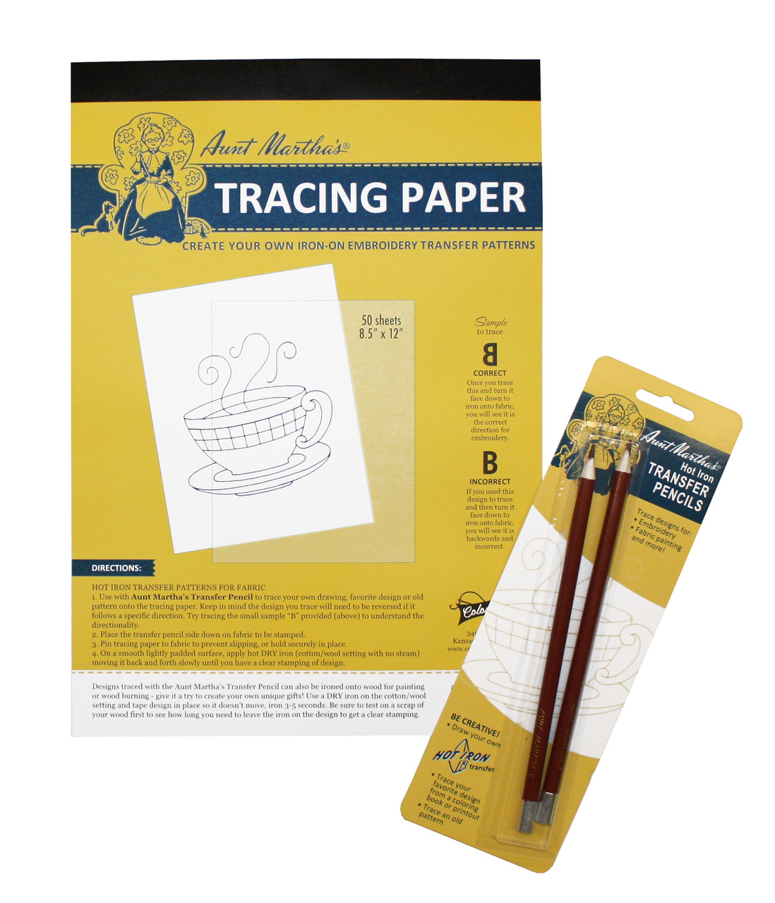 CREATE YOUR OWN TRANSFERS Tracing Pad & Transfer Pencil Colonial