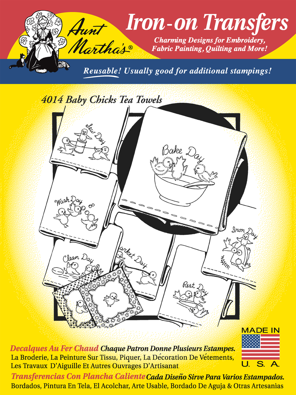 Aunt Martha S 4014 Baby Chicks Colonial Patterns Inc