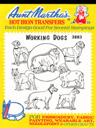 Frisky Scotty Dogs Aunt Martha/'s Hot Iron Embroidery Transfer #3548