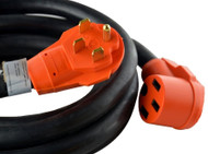 Cynder RV Orange 50 Amp Extension Cord Camper 25'