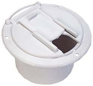 Cynder Polar White Electrical Cable Hatch