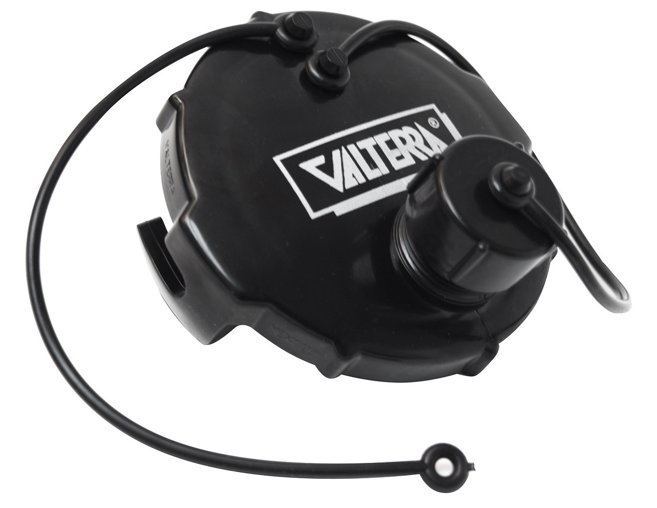 Valterra Waste Valve Cap, 3", 3/4" GHT with Cap, Black, Bulk