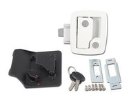 Travel Trailer Entry Entrance Door Lock Handle, White