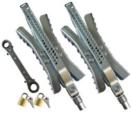 Cynder Chock-N-Lock Tire Wheel Stop, 2 Pack