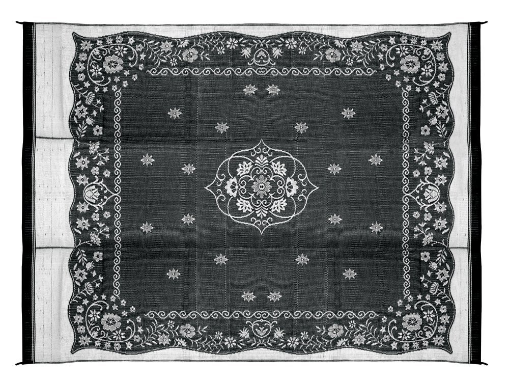 Camco Outdoor Patio Mat 9x12 Charcoal Gray Rvsupplies Com