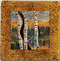 "Aspen Tile 04" by Miro and Maria Kenarov, 10"x10" ready to hang. 