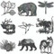 Always Azul mugs are available in several glaze colors with multiple decal options.  
Most popular Decal Options: Aspen Leaves, Fishing Bear, Dragonfly, Elk #1, Humming Bird, Moose #1, Pine Cone #1, Mountain Scene Bear, Standing Wolf. 
Please call for available on-hand options.