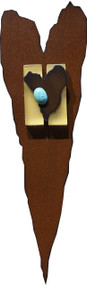 'Loved' Heart by Redford Metal, 9"