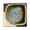 Coaster in Black & Cream by Kerry Brooks Pottery.  Ceramic Coaster with Geode Style Fused Glass in Black & Cream. These awesome glass tiles are decorative and functional, with little felt feet to protect your table tops. The perfect holiday, wedding, graduation, or hostess gift!

Can also be used as tiles (just remove the felt sticker feet) Each coaster tile is 4"x4". Some variation in color is due to the handmade nature of these items.
(Does not contain actual geodes.) 