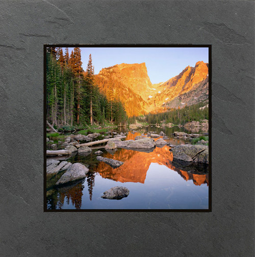 This fine art photographic print by David Clack is mounted on tile. This image has a fade and scratch resistant laminate coating. 