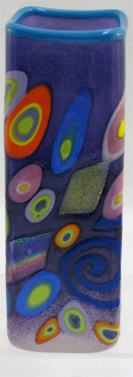 "Small Square Vase in Purple" by Michael Maddy & Rina Fehrensen, Mad Art Studio