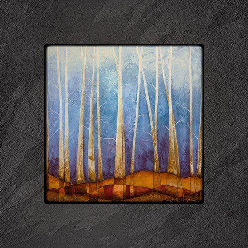 Artwork by Shelly Hearne-
David Clack is working with fine artists like Shelly Hearne to apply their artwork onto tile.