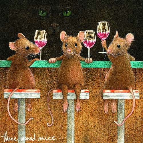 "Three Wined Mice" by Will Bullas