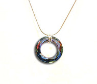 This Cosmic Ring Pendant in VOLCANO from Snooty Jewelry is a delight to wear.  Bring on the sparkle with these 20mm Swarovski Elements Crystals with a sterling silver chain.

Some colors may only be available for purchase at the gallery.  Please call for availability.