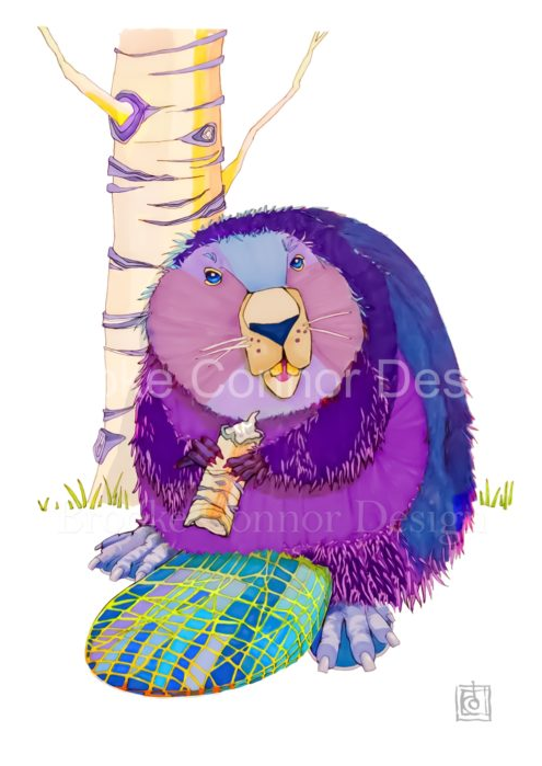 "Beaver Eating Aspen" by Brooke Connor