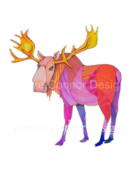 "Pink Moose Big Caboose" by Brooke Connor