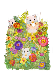 "Field Mice in the Garden" by Brooke Connor