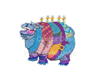 "Hippopotamus Big Big Bottomus" by Brooke Connor