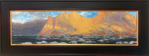 "Jeff's Climb to Longs", Oil by George Coll