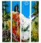 Four Seasons - 4 piece set by Kathi D Dougherty portrays all the seasons in individual panels to create a dramatic scene in fused glass.  Each panel measures 6" x 30".  These are one-of-a-kind pieces.  CALL the gallery to determine what is available.
970-577-8100
